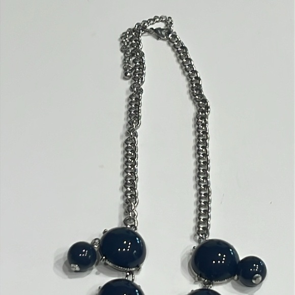 Black Stone Faux Necklace - Picture 3 of 4